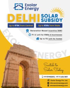 Solar Subsidy in Delhi with 2025 Update