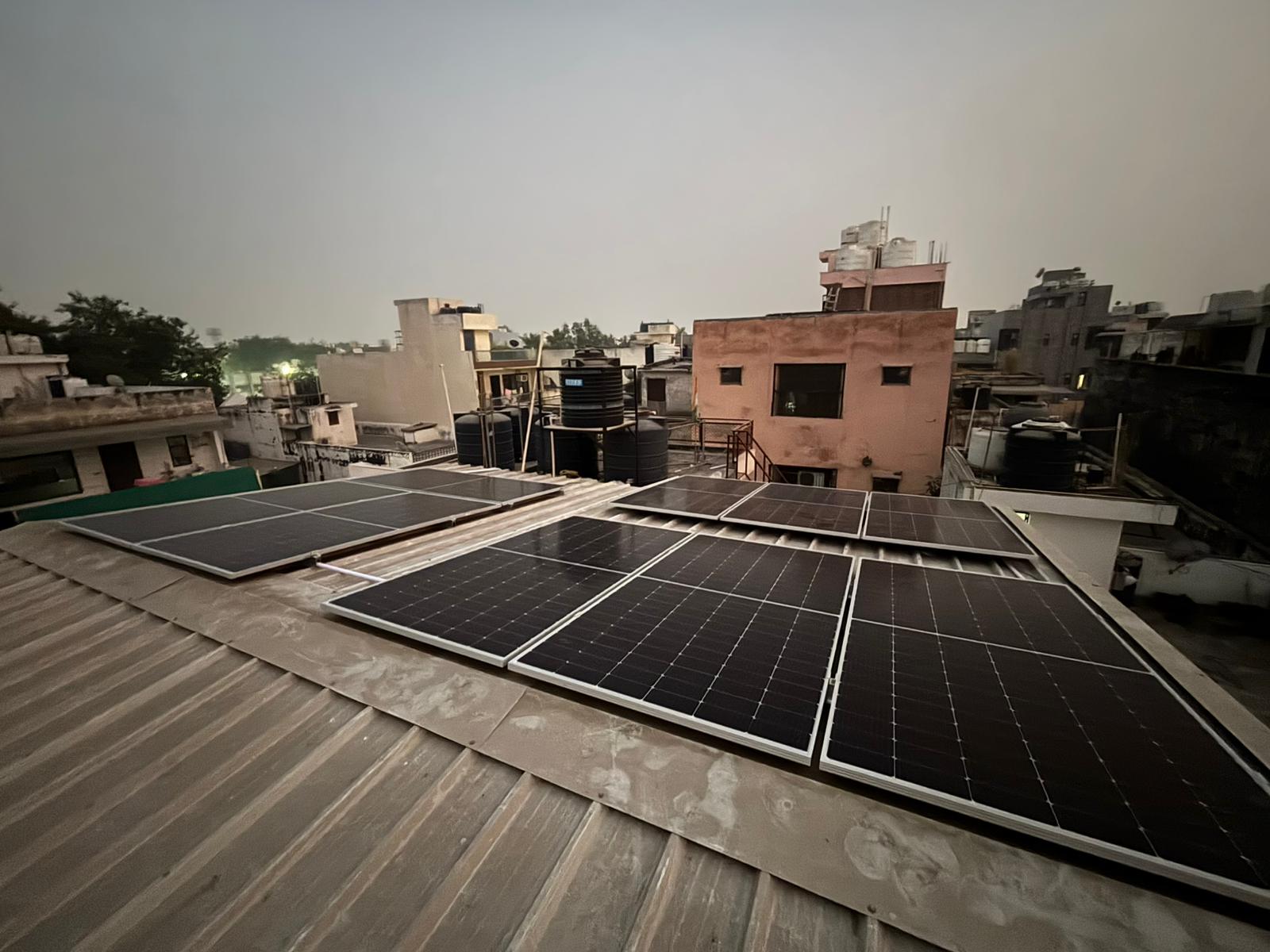 Rajouri Garden New Delhi – 4.905 kWp Solar Project