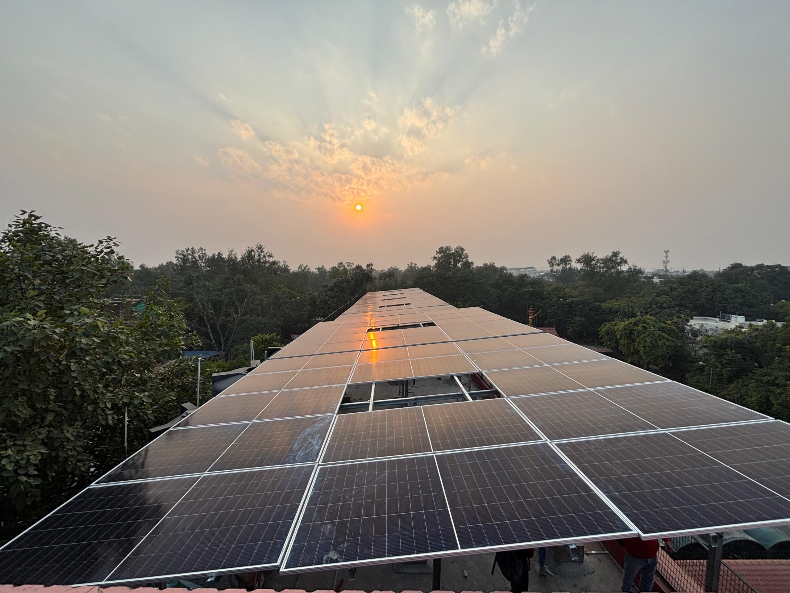 80.00 kW Solar Rooftop System – Uttara Guruvayurappan Temple, Mayur Vihar, Delhi